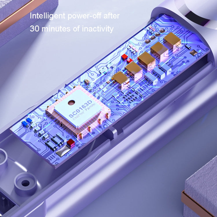 LTBEAR Negative Ion Straightening Curling Hair Wet and Dry Clipper Anti Hot Curling Iron, CN Plug(Purple) - free shipping - PMC TechLife - Order now!