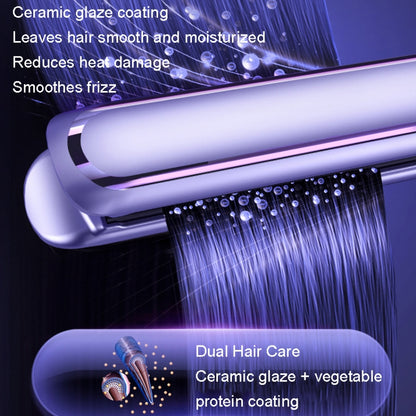 LTBEAR Negative Ion Straightening Curling Hair Wet and Dry Clipper Anti Hot Curling Iron, CN Plug(Champagne) - free shipping - PMC Jewellery - Order now!