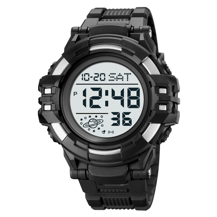 SKMEI 2003 Multifunctional Back Light Sports Watch Mens Countdown Date Alarm Clock Watch(Silver White Machine) - free shipping - PMC TechLife - Order now!