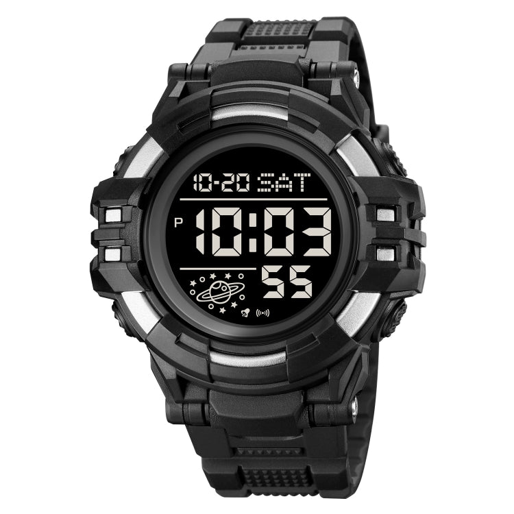SKMEI 2003 Multifunctional Back Light Sports Watch Mens Countdown Date Alarm Clock Watch(Silver Black Machine) - free shipping - PMC TechLife - Order now!