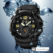 SKMEI 1637 Sports Digital Display Outdoor Shockproof Plastic Large Dial Men Watch, Color: Army Green Camouflage