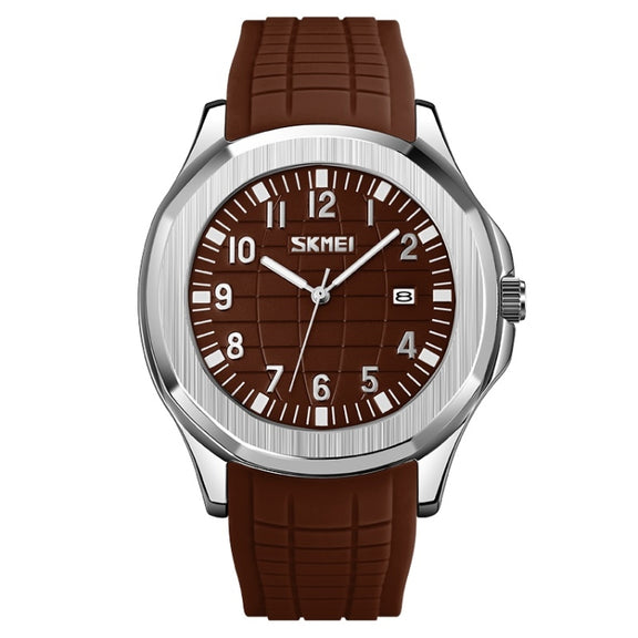 SKMEI 9286 Outdoor Sports Multifunctional Men Water-resistant Quartz Watch(Coffee)