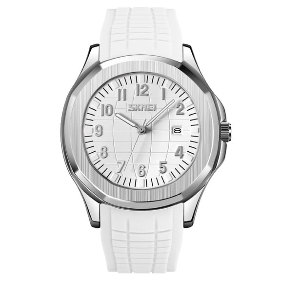 SKMEI 9286 Outdoor Sports Multifunctional Men Water-resistant Quartz Watch(White)