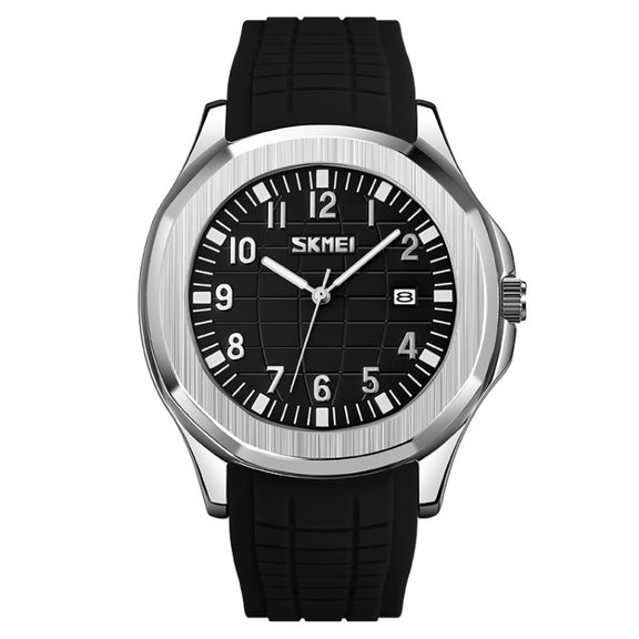 SKMEI 9286 Outdoor Sports Multifunctional Men Water-resistant Quartz Watch(Black Belt  Black Noodles)
