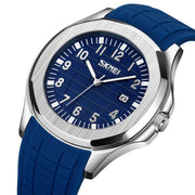 SKMEI 9286 Outdoor Sports Multifunctional Men Water-resistant Quartz Watch(White)