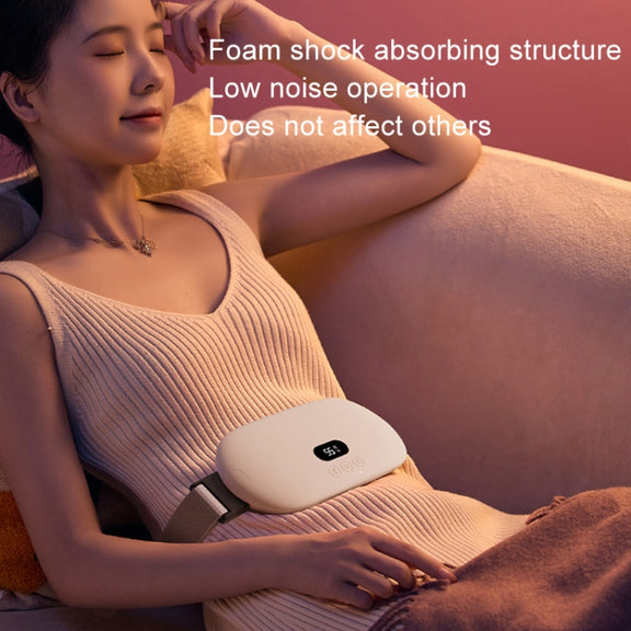 2000mAh Intelligent Massage Warming Belt Digital Electric Abdominal and Waist Massager(Yellow)