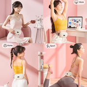 2000mAh Intelligent Massage Warming Belt Digital Electric Abdominal and Waist Massager(Yellow)