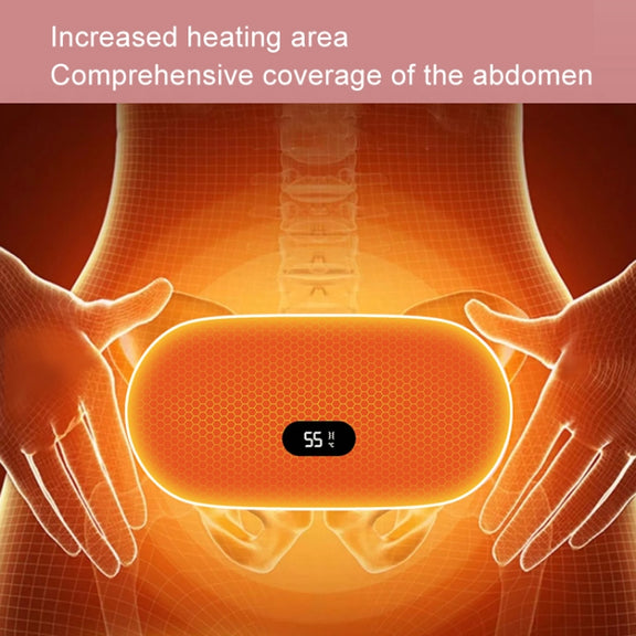 4000mAh Intelligent Massage Warming Belt Digital Electric Abdominal and Waist Massager(Yellow)