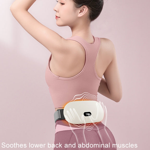 4000mAh Intelligent Massage Warming Belt Digital Electric Abdominal and Waist Massager(Yellow)