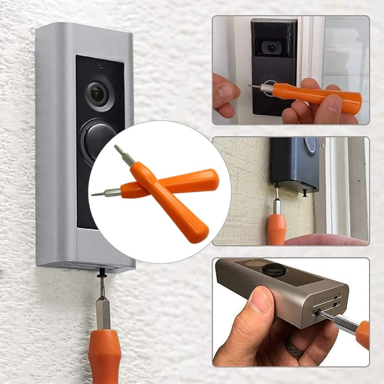 2 In 1  For RIng Doorbell Screwdriver Replacement For Ring Doorbell Battery Change(Orange) - Screwdriver Tools by PMC Jewellery | Online Shopping South Africa | PMC Jewellery | Buy Now Pay Later Mobicred