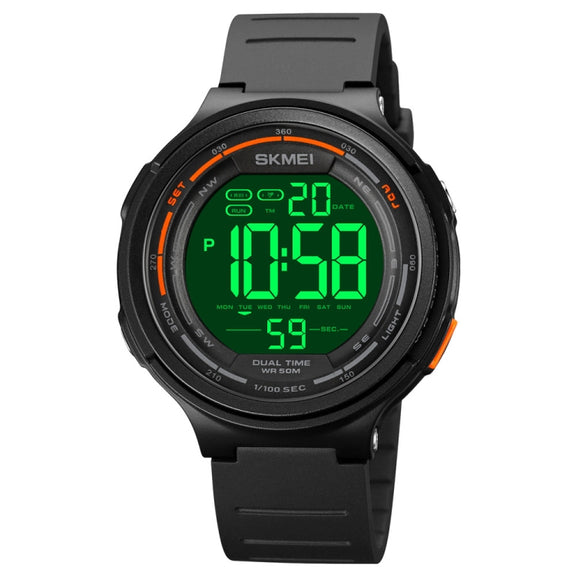 SKMEI 1841 Outdoor Sports Students Water-resistant Luminous Countdown Watch(Black)