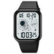 SKMEI 1863 Multifunctional Astronaut Student Digital Sports Square Watch(Black White Machine) - free shipping - PMC TechLife - Order now!