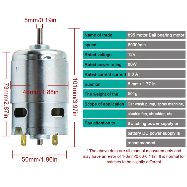 895 Spindle Motor High Speed High Power Large Torque with Ball Bearing - Others by PMc TechLife | Online Shopping South Africa | PMc TechLife | Buy Now Pay Later Mobicred