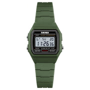 SKMEI 1460 Children Luminous Multifunctional Water-resistant Thin Sports Watch(Army Green)