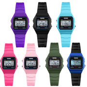 SKMEI 1460 Children Luminous Multifunctional Water-resistant Thin Sports Watch(Black)