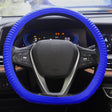 Silicone Non-slip Wear-resistant Concave Point Car Steering Wheel Cover, Size: 34-38cm(Blue) - free shipping - PMC TechLife - Order now!