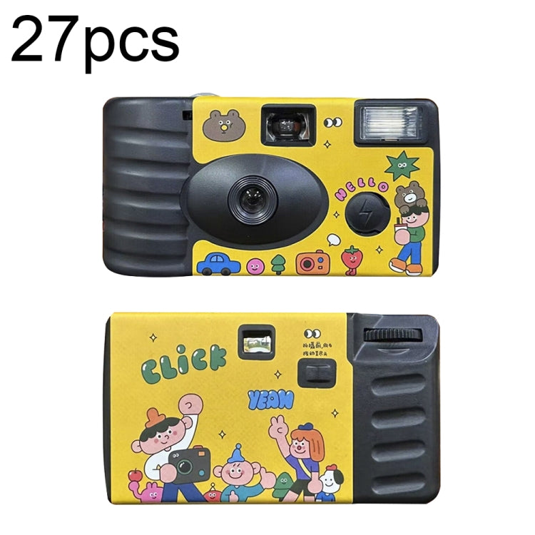 27pcs Click Retro Film Camera Waterproof Cartoon Decorative Stickers without Camera - Children Cameras by PMC TechLife | Online Shopping South Africa | PMC TechLife | Buy Now Pay Later Mobicred