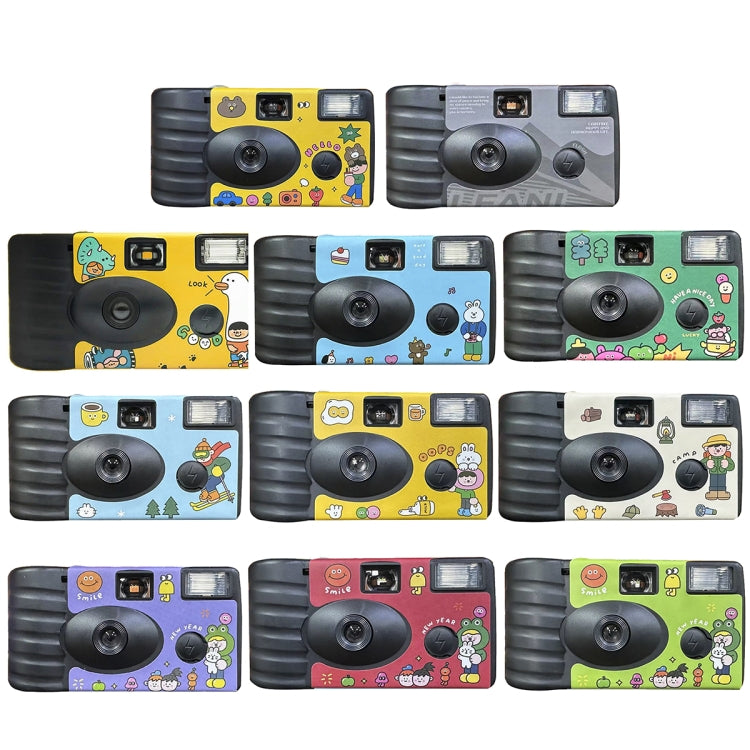 27pcs LFANI Retro Film Camera Water-resistant Cartoon Decorative Stickers without Camera