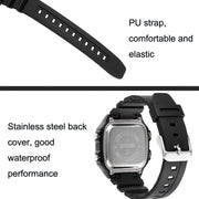 SKMEI 1998 Transparent Shell Ice Sensor Outdoor Sports Water-resistant Multi-function Watch(Black)