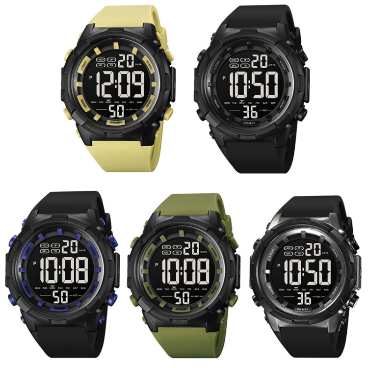 SKMEI 1845 Outdoor Waterproof Large Dial Multifunctional Sports Men Watch(Yellow) - free shipping - PMC TechLife - Order now!