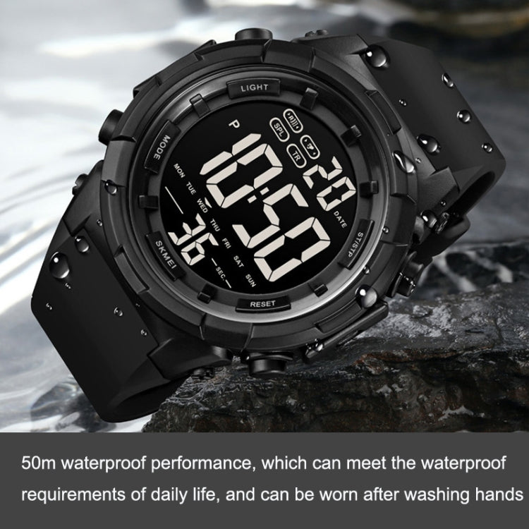 SKMEI 1845 Outdoor Waterproof Large Dial Multifunctional Sports Men Watch(Yellow) - free shipping - PMC TechLife - Order now!