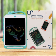 10 inch Cartoon Dinosaur LCD Writing Board Colorful Children Painting Board(Light Blue)
