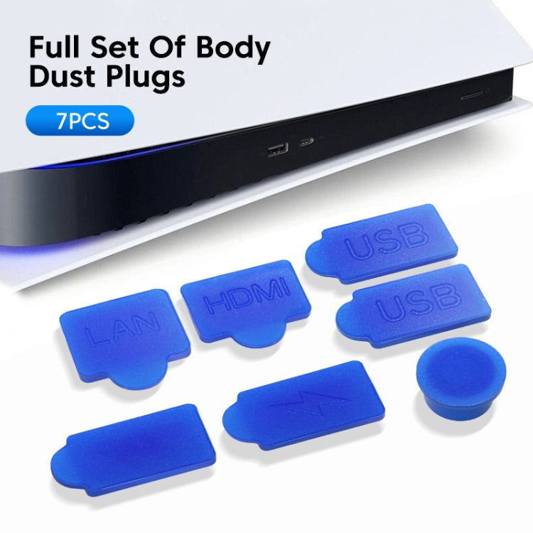 For PS5 2sets 7pcs/Set Dust Plug Silicone Dust Protector Anti-Dust Cover(White) - PS5 Spare Parts by PMC TechLife | Online Shopping South Africa | PMC TechLife | Buy Now Pay Later Mobicred