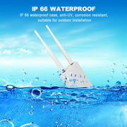 European Version 4G LTE Router CPE Outdoor Water-resistant Mobile Router Triple Network, EU Plug