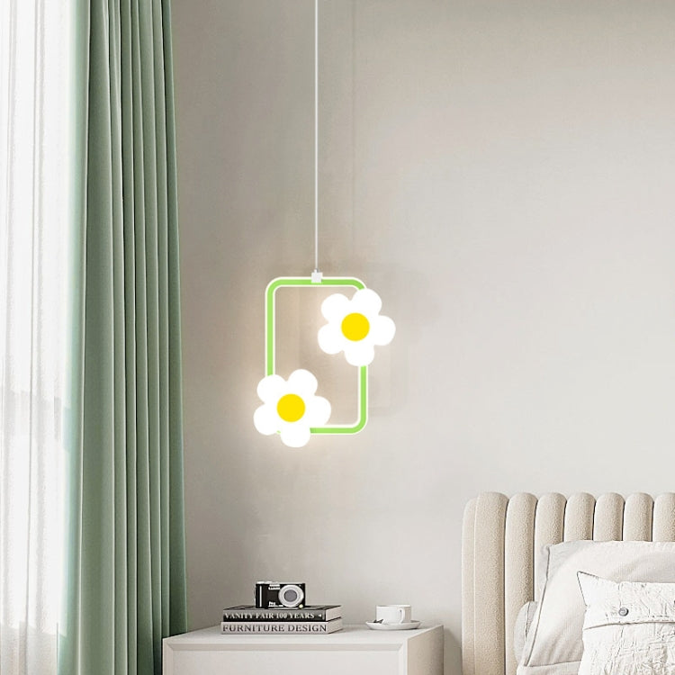 Children Room Bedside Warm Sunflower Chandelier, Color: Square Green Warm Light - Celling Lights & Chandeliers by PMc TechLife | Online Shopping South Africa | PMc TechLife | Buy Now Pay Later Mobicred