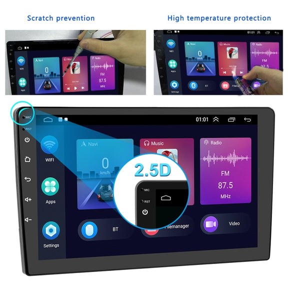 A3012 9 Inch Android Navigation CarPlay 1+32G Dual-Spindle Universal Central Control Screen Car Navigator Reversing Video Player(Standard)