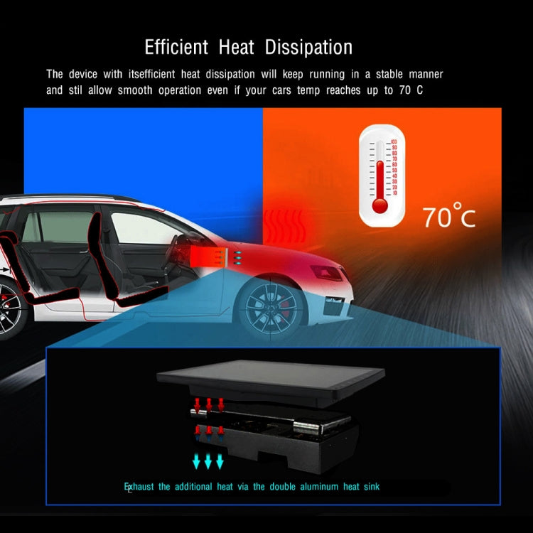 A3012 9 Inch Android Navigation CarPlay 1+32G Dual-Spindle Universal Central Control Screen Car Navigator Reversing Video Player(Standard)
