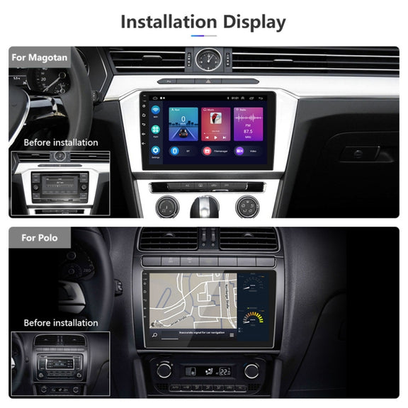 A3012 9 Inch Android Navigation CarPlay 1+32G Dual-Spindle Universal Central Control Screen Car Navigator Reversing Video Player(Standard)