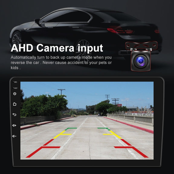 A3012 9 Inch Android Navigation CarPlay 1+32G Dual-Spindle Universal Central Control Screen Car Navigator Reversing Video Player(Standard)