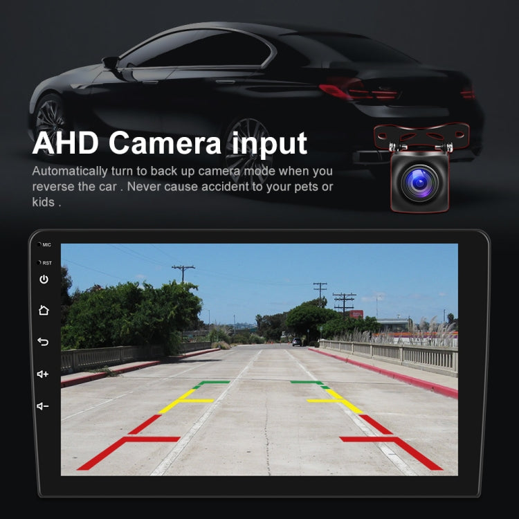 A3012 9 Inch Android Navigation CarPlay 1+32G Dual-Spindle Universal Central Control Screen Car Navigator Reversing Video Player(Standard)