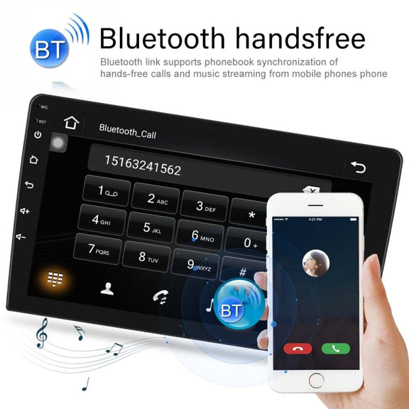 A3012 9 Inch Android Navigation CarPlay 1+32G Dual-Spindle Universal Central Control Screen Car Navigator Reversing Video Player(Standard)