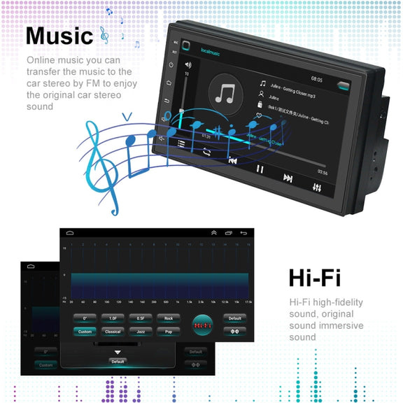 A3012 9 Inch Android Navigation CarPlay 1+32G Dual-Spindle Universal Central Control Screen Car Navigator Reversing Video Player(Standard)