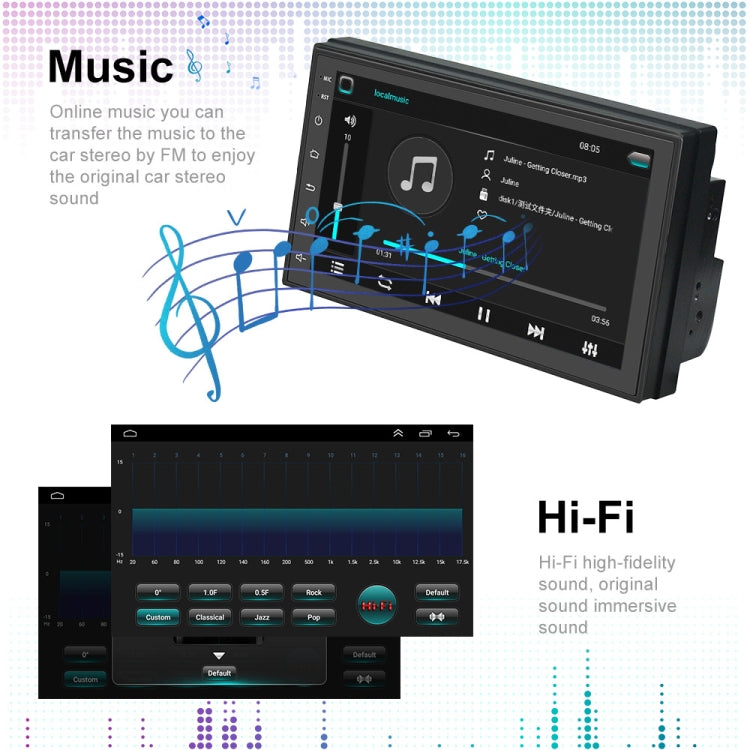 A3012 9 Inch Android Navigation CarPlay 1+32G Dual-Spindle Universal Central Control Screen Car Navigator Reversing Video Player(Standard)