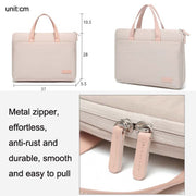For MacBook 13.3-14 Inches MAHOO 10188 Ultra-Thin Hand Computer Bag Messenger Laptop Bag, Color: Gray+Gray PU Power Bag