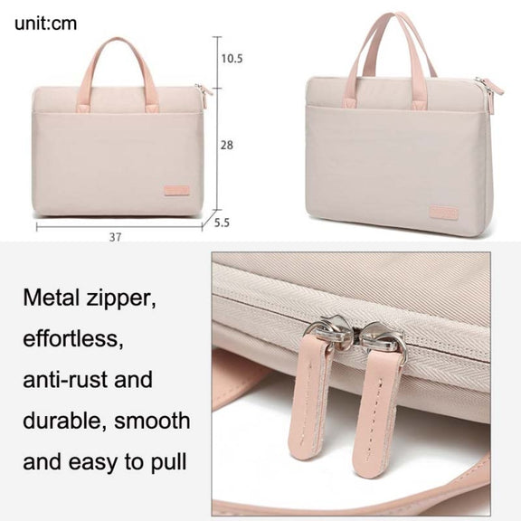 For MacBook 13.3-14 Inches MAHOO 10188 Ultra-Thin Hand Computer Bag Messenger Laptop Bag, Color: Gray+Gray PU Power Bag