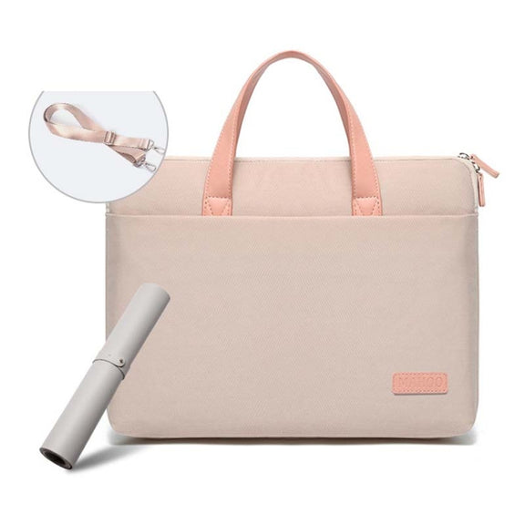 For MacBook 13.3-14 Inches MAHOO 10188 Ultra-Thin Hand Computer Bag Messenger Laptop Bag, Color: Khaki+Gray Mouse Pad