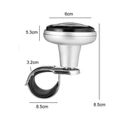 Car Steering Wheel Booster Ball Assist With Compass(A Model Black)