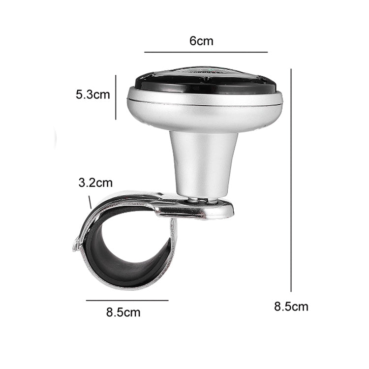 Car Steering Wheel Booster Ball Assist With Compass(A Model Black)