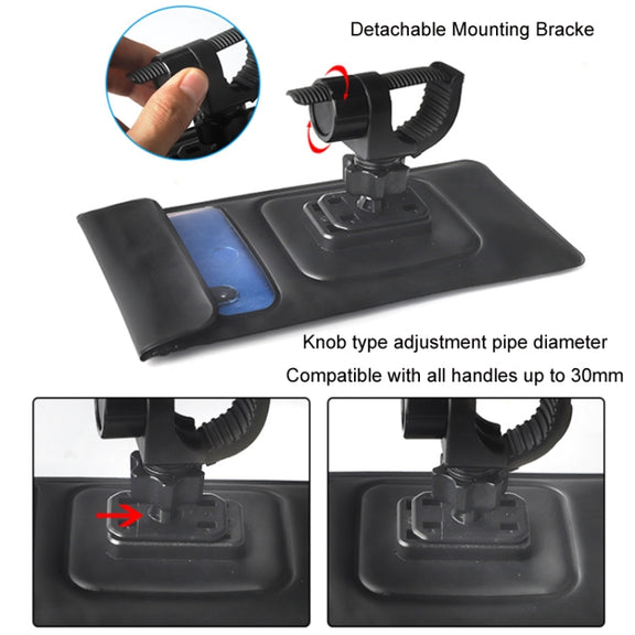 Outdoor Cycling Mobile Phone Navigation Water-resistant Bracket(Black)