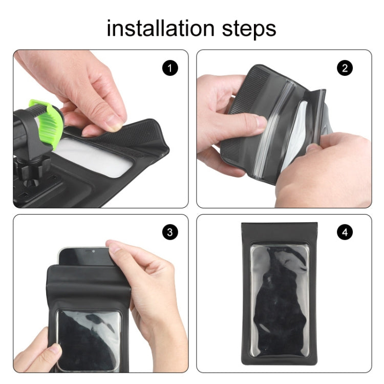 Outdoor Cycling Mobile Phone Navigation Waterproof Bracket(Black) - Holders by PMC TechLife | Online Shopping South Africa | PMC TechLife | Buy Now Pay Later Mobicred