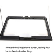 WJ10015 Full Page Reading LED Light Three-dimensional Folding Bracket Magnifying Glass