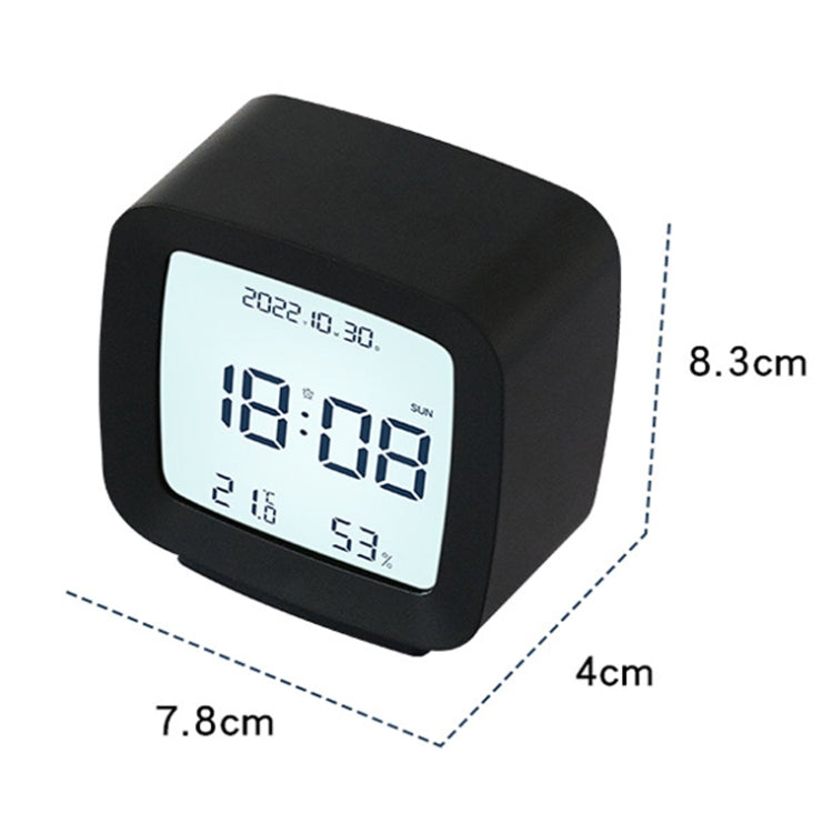 2286 Mini Multifunctional Calendar Alarm Clock Bedside Temperature and Humidity Clock(Black) - Alarm Clocks by PMc TechLife | Online Shopping South Africa | PMc TechLife | Buy Now Pay Later Mobicred
