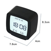 2286 Mini Multifunctional Calendar Alarm Clock Bedside Temperature and Humidity Clock(White)