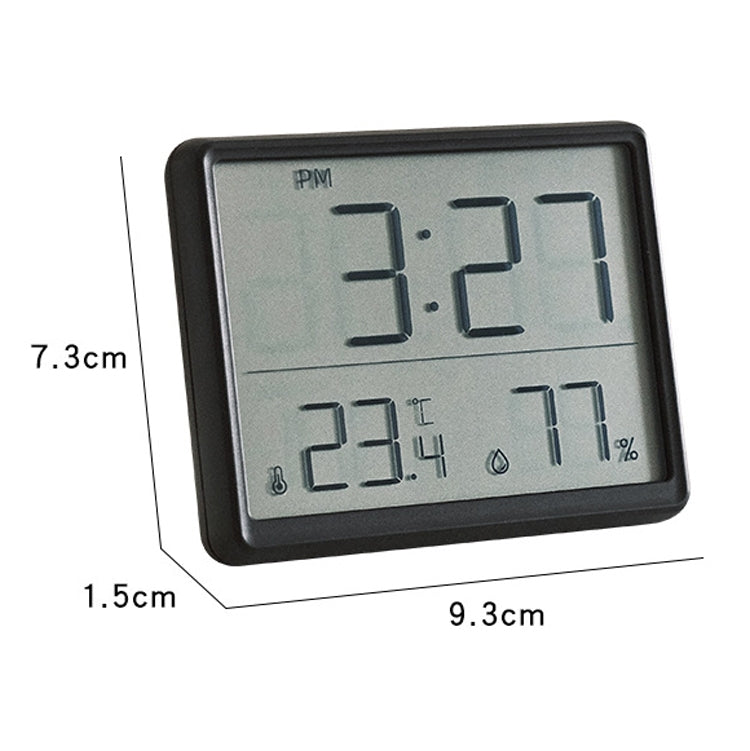 8218 Thin and Light Magnetic Wall-mounted LCD Temperature Electronic Digital Clock(White)