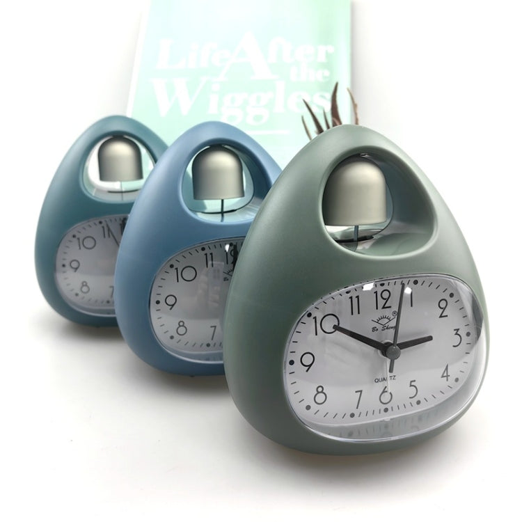 GH809 Egg-shaped Desktop Children Alarm Clock Bedside Cute Belling Clock(Green)