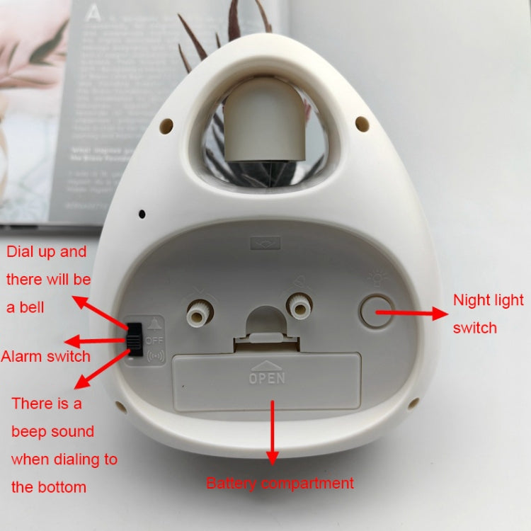 GH809 Egg-shaped Desktop Children Alarm Clock Bedside Cute Belling Clock(Green) - Novelty Clock by PMc TechLife | Online Shopping South Africa | PMc TechLife | Buy Now Pay Later Mobicred